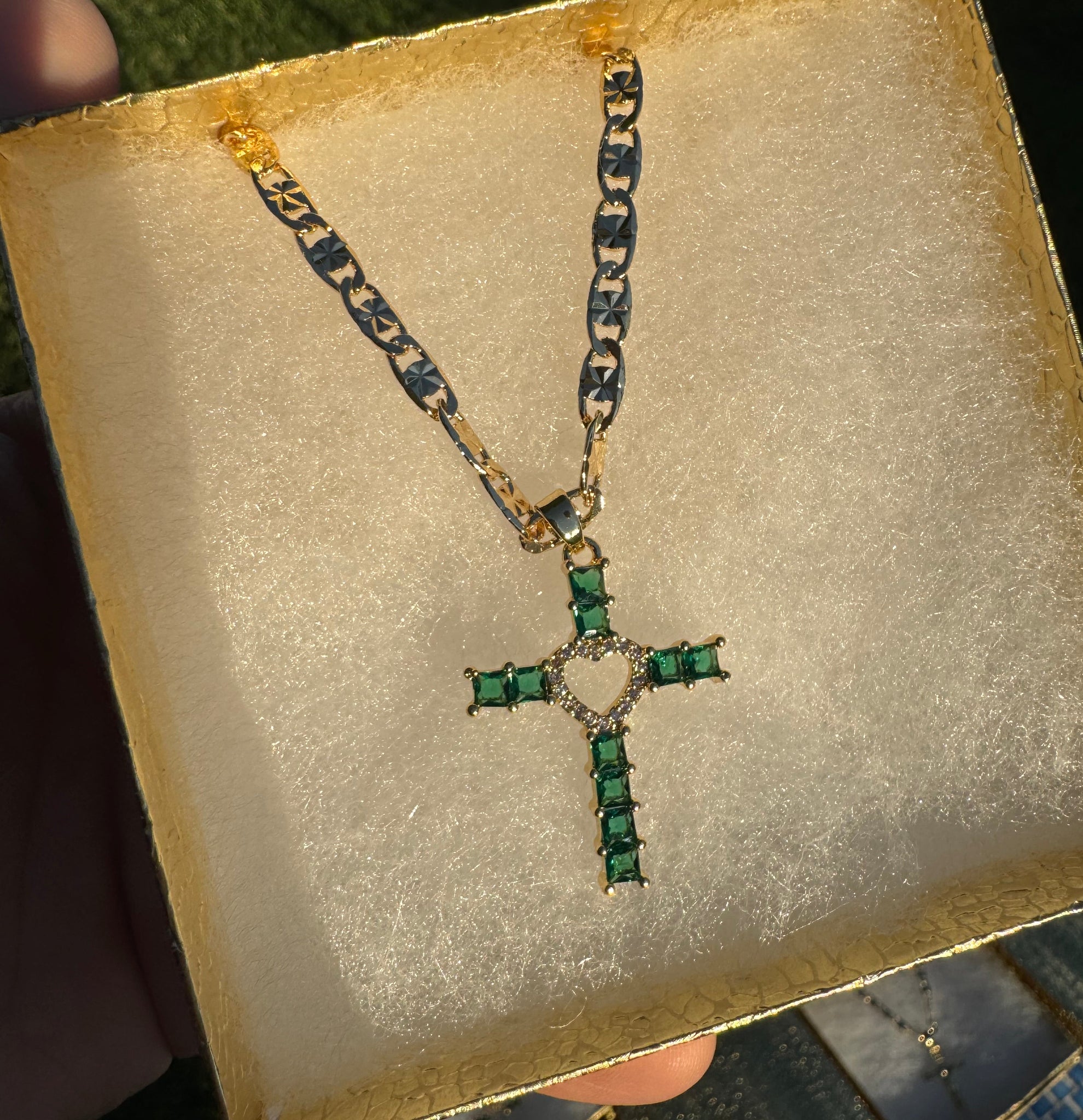 Emerald Green Cross