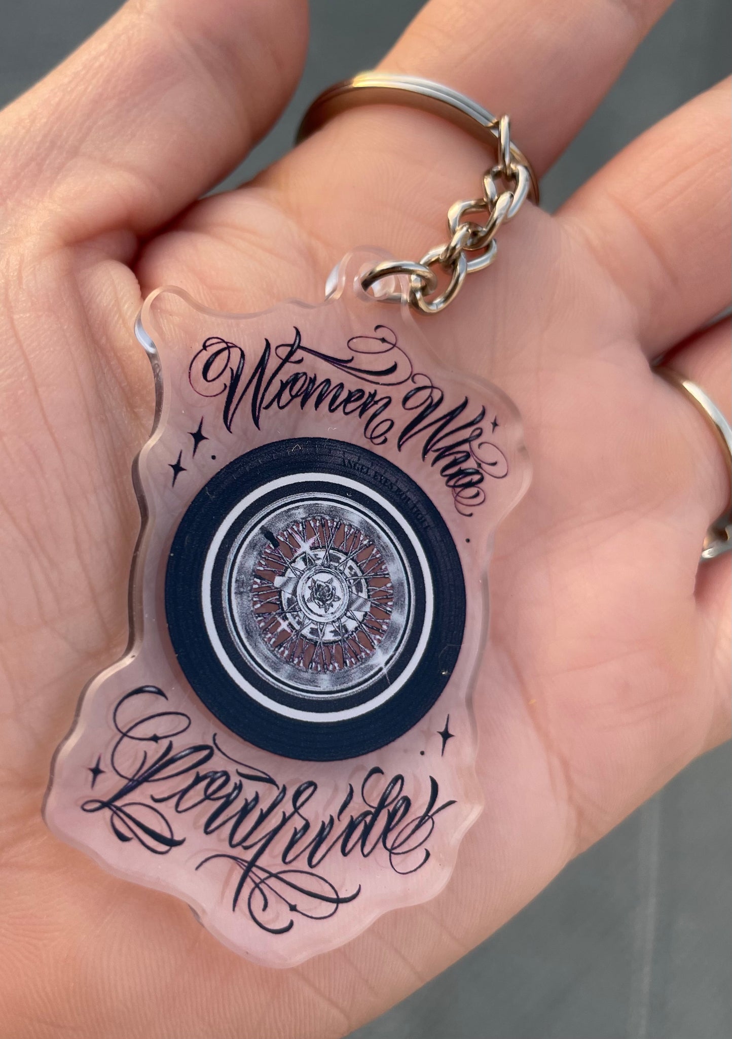 Women Who Lowride Keychain