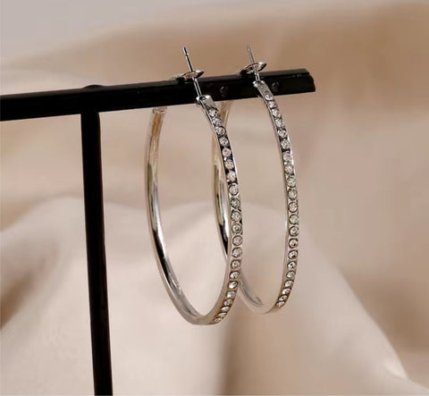 Small Diamond hoops